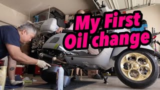 Vespa oil change [upl. by Megan]