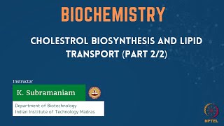 Cholestrol Biosynthesis and Lipid transport Part 22 [upl. by London51]