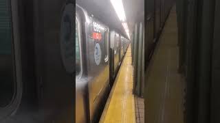 IRT Eastern Parkway line R142 2 and R62 3 trains at Clark Street Brooklyn Heights [upl. by Carbo]