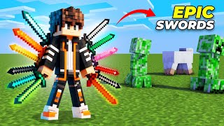 I Use 20 New Epic SWORDS in Minecraft 121 [upl. by Nos287]