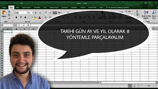 EXCELDE TARÄ°HÄ° 8 AYRI BÄ°Ã‡Ä°MDE FARKLI HÃœCRELERE GÃœNAYYIL OLARAK AYIRALIM 31 [upl. by Ttenyl616]