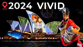 VIVID SYDNEY 2024 GUIDE🚶‍♀️ Darling Harbour The Rocks Barangaroo [upl. by Sonafets]