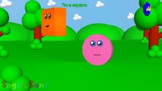 Lets Learn The Shapes 3D Animation Nursery Rhymes [upl. by Tania]