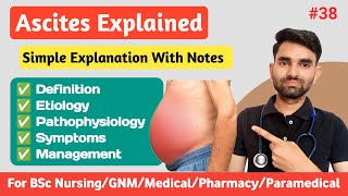 Ascites in Hindi  Causes Pathophysiology Symptoms And Management of Ascites [upl. by Johnathon]