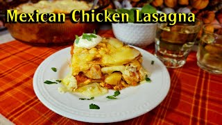 Mexican Chicken Lasagna  Tortilla Casserole Recipe  How To Make Mexican Lasagna With Tortillas [upl. by Haraj]