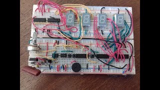 Digital StopwatchTrack Timer circuit with start stop and reset using NE555 4026 and 7 Seg Displ [upl. by Hertha384]