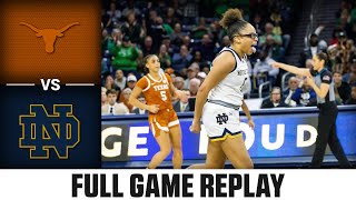 Texas vs Notre Dame Full Game Replay  202425 ACC Womens Basketball [upl. by Yenoh]