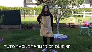 Tuto facile de Tablier de cuisineCouture Stefellya [upl. by Oirrad953]