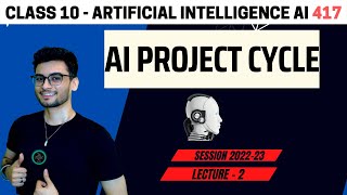 CLASS 10 AI Project Cycle  AI 417  CBSE 2024  Aakash Singh [upl. by Adnomar]