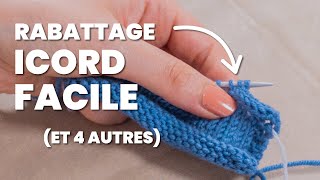 Comment finir un tricot facilement  5 rabattages pour débutants [upl. by Aisereht956]