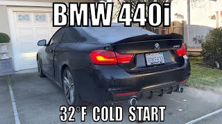 BMW B58 32°F Cold Start Dual Resonator amp Muffler Delete [upl. by Elwira]