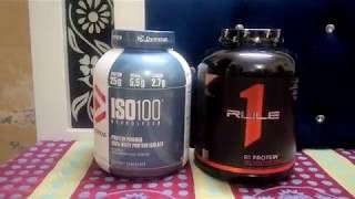 Dymatize Iso 100 vs Rule R1 Isolate [upl. by Baelbeer]