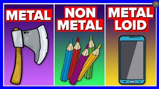 Metals Nonmetals and Metalloids [upl. by Rendrag]