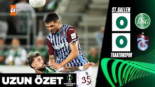 St Gallen 0  0 Trabzonspor  UEFA Avrupa Konferans Ligi 22 Ağustos 2024  Uzun Özet [upl. by Haswell]