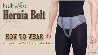 How to wear EasyPress Hernia Belt for groin and abdomen painrelief [upl. by Aynnek694]