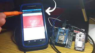 ESP8266ESP12 Arduino Powered SmartThings DS18B20 Temp Sensor [upl. by Enirehtac126]