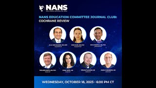 Education Committee NANS Journal Club Cochrane Review [upl. by Huei]