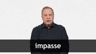 How to pronounce IMPASSE in American English [upl. by Artinak]