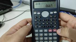 Configurações básicas da calculadora CASIO fx82MS [upl. by Dranel]