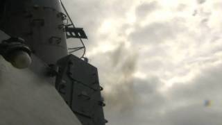 Navy 20MM Vulcan Cannon Ship Defense System Phalanx CIWS in Action [upl. by Serles]