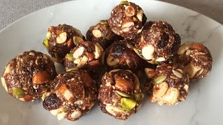 Dry fruits laddu recipe Healthy dry fruits laddu recipe no sugar no jaggery [upl. by Gnoc]