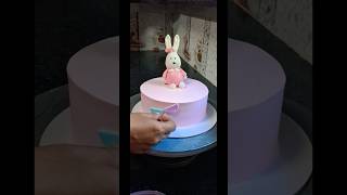 Bunny theme cakecake cakedecorating fondantcakedesignsforbirthday shortvedioviral [upl. by Hume507]