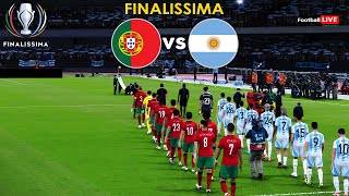 Portugal Vs Argentina  FINALISSIMA 2024  Full Match All Goals  Ronaldo vs Messi  PES Realistic [upl. by Angela]