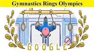 Gymnastics Rings Olympics Paris Olympics 2024 GamesGoogle Doodle for schedule and results medals [upl. by Ardnasal562]