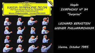 Haydn Symphony nº 94 quotSurprisequot  Leonard Bernstein Vienna Philharmonic Orchestra [upl. by Sandra29]