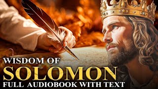 WISDOM OF SOLOMON 🌟 The Missing Book Of Solomon  Full Audiobook With Text KJV [upl. by Dorene]