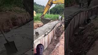 construction civilengineering concrete roadwork woodworking roadconstruction wood excavator [upl. by Goldman]