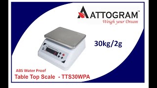 TTS30WPA  Table Top Scales [upl. by Sella989]