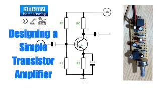 57  Designing a Simple Transistor Amplifier [upl. by Pitzer858]