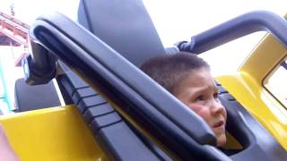 Jakes first roller coaster ride  The Carolina Cobra  Carowinds 2010 [upl. by Smitt]