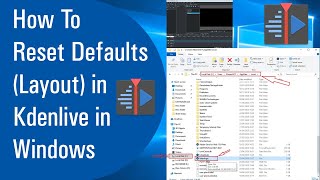 🔄 How To Reset Default in Kdenlive in Windows 2020 [upl. by Almeta]