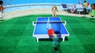 Wii Sports Resort Table Tennis Champion Competition [upl. by Wichern890]