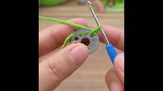 wow 👌😱 beautiful crochet keychain making idea with woolen youtubeshorts crochet knitting [upl. by Joslyn]