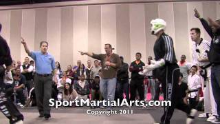 Raymond Daniels v Mike Pombiero  2011 COMPETE internationals  Mens team sparring [upl. by Husein]