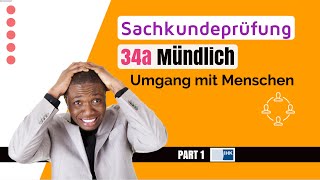 Sachkundeprüfung 34a Mündliche Prüfung Umgang mit Menschen Part 1 [upl. by Yerdua16]