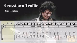 Crosstown Traffic  Jimi Hendrix  Guitar Tab [upl. by Norvin604]