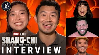 ShangChi and the Legend of the Ten Rings Interviews with Simu Liu Awkwafina and More [upl. by Rofotsirk190]