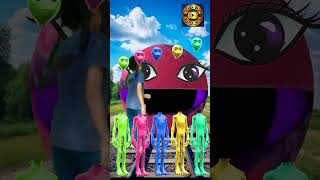 Equal dame tu cosita 5 diffrent colour alian Dance vs dark red Pacman amp train driver tom vfx [upl. by Myrwyn881]