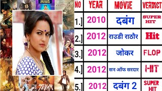 Sonakshi Sinha all movie list ll Sonakshi Sinha all film list flopamphit l Sonakshi Sinha filmography [upl. by Lorinda]