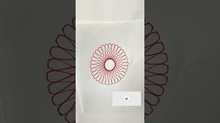 Spirograph ruler design ASMR Satisfying shorts spirograph [upl. by Kissee]