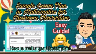 Sample Lesson Plan in Mathematics for Classroom Observation Easy Guide [upl. by Michigan823]