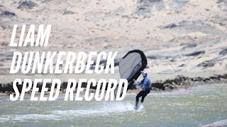 Liam Dunkerbeck Speed Record in Wingboarding [upl. by Elletnuahc]