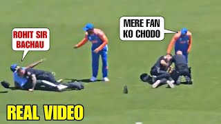 Rohit Sharma did this for his Fan when police arrested him  IND vs BAN Warmup Match [upl. by Rusticus650]