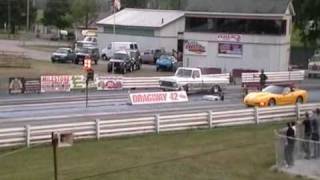 78 F150 545 ci BBF  N2O against Supercharged Corvette [upl. by Fries]