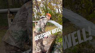 Artesian well in Oklahoma wellwater artesianwell hunting season [upl. by Hillhouse754]