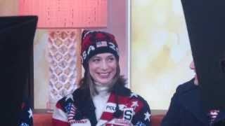 Jared Zezel amp Jessica Schultz Winter Games Olympians at Today Show wearing Sochi Outfits [upl. by Esch106]